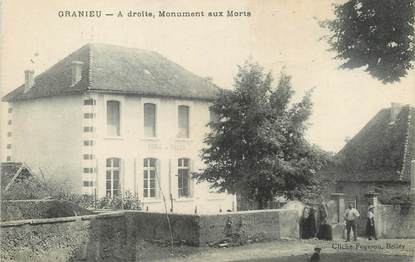 / CPA FRANCE 38 "Granieu, à droite, monument aux morts"