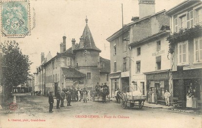 / CPA FRANCE 38 "Grand Lemps, place du château"