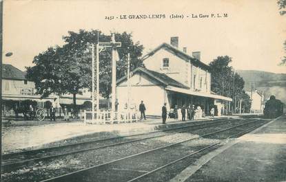 / CPA FRANCE 38 "Le Grand Lemps, la gare PLM"