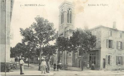 / CPA FRANCE 38 "Heyrieux, av de l'église"