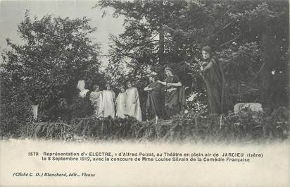 / CPA FRANCE 38  "Jarcieu, représentation d'Electre d'Alfred Poizat au théâtre de plein air "