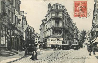 CPA FRANCE 41 "Blois, rue du Commerce et rue Denis Papin"