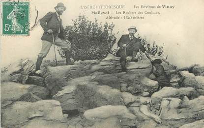 / CPA FRANCE 38 "Malleval, les rochers des Coulmes"