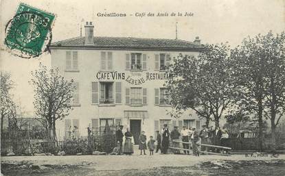 CPA FRANCE 78 "Poissy, Grésillons, café des amis"