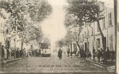 CPA FRANCE  83 "Toulon, Saint Jean du Var, le faubourg" / TRAMWAY