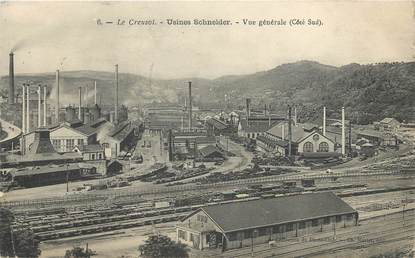 CPA FRANCE 71 "Le Creusot, Usines Schneider vue générale"