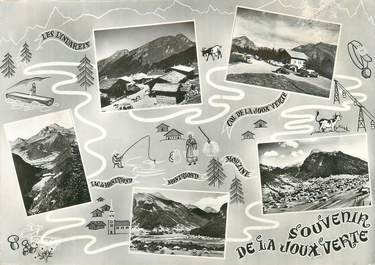 / CPSM FRANCE 74 "Souvenir de la Joux Verte"