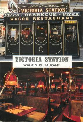 / CPSM FRANCE 75002 "Paris, Victoria Station, wagon restaurant"