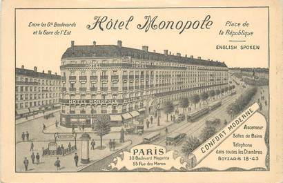 / CPSM FRANCE 75003 "Paris, hôtel monopole"