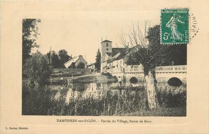 CPA FRANCE 70 "Dampierre sur Salon, entrée du village, route de Gray"