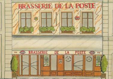 / CPSM FRANCE 75016 "Paris, brasserie de la Poste"