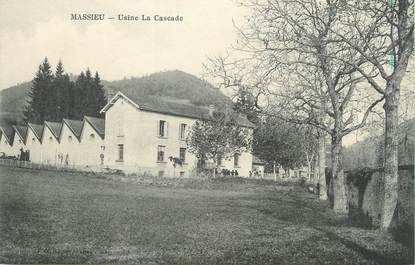 / CPA FRANCE 38 "Massieu, usine la cascade"