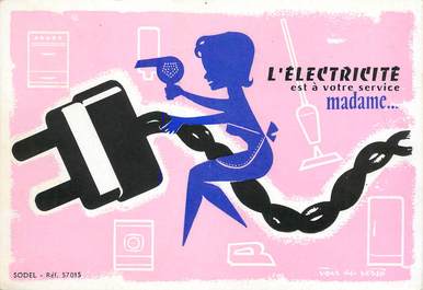   CPSM  PUBLICITE / ELECTRICITE 