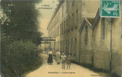 / CPA FRANCE 38 " Moirans, l'usine Martin"