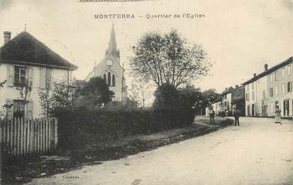 / CPA FRANCE 38 "Montferra, quartier de l'église"