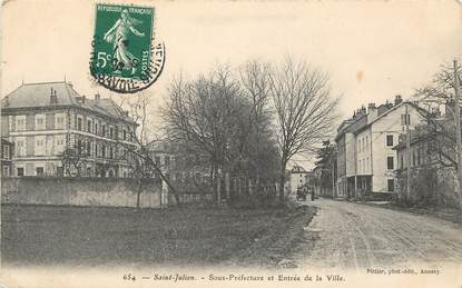 CPA FRANCE 74 "Saint Julien, la sous préfecture et entrée de la ville"