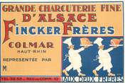 Theme   CPSM  PUBLICITE / COLMAR Charcuterie d'alsace / HANSI