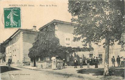 / CPA FRANCE 38 "Marcilloles, place de la poste"