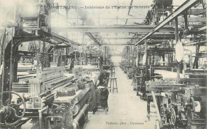 / CPA FRANCE 38 "Montalieu, intérieur de l'usine de soierie"