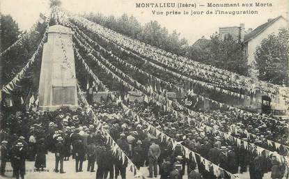 / CPA FRANCE 38 "Montalieu, monument aux morts"