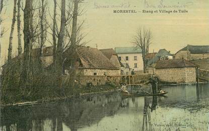 / CPA FRANCE 38 "Morestel, étang et village de Tuile"