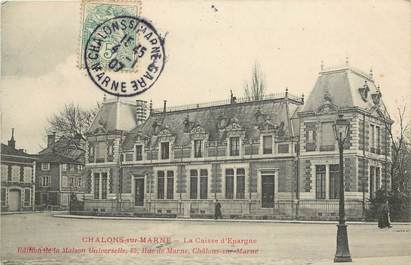 CPA FRANCE 51 "Chalons sur Marne, Banque La caisse d'Epargne"