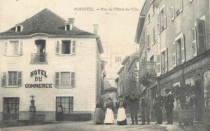 / CPA FRANCE 38 "Morestel, rue de l'hôtel de ville"