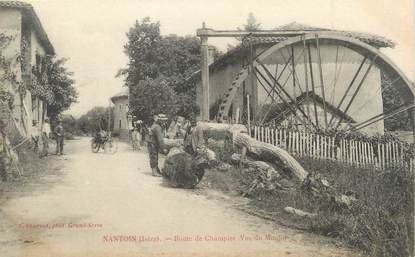 / CPA FRANCE 38 "Nantoin, route de Champier, vue du moulin"