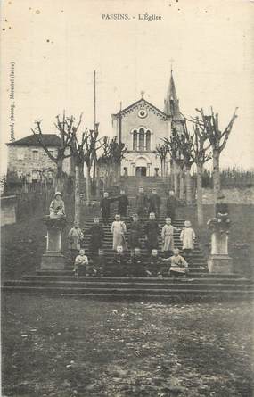 / CPA FRANCE 38 "Passins, l'église"