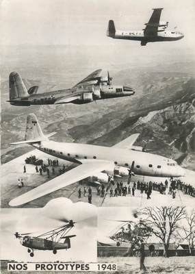 CPSM AVIATION "Prototypes d'avions 1948"