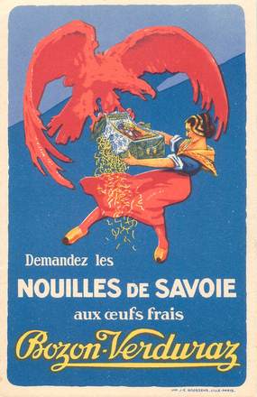 CPA PUBLICITE "Nouilles de Savoie"