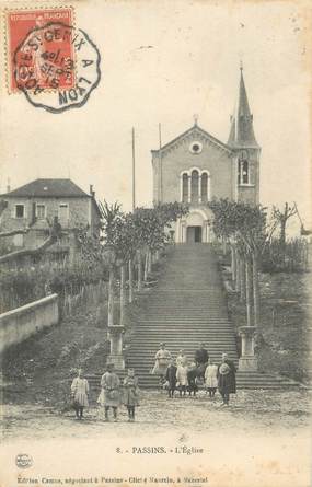 / CPA FRANCE 38 "Passins, l'église "