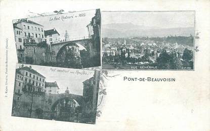 / CPA FRANCE 38 "Pont de Beauvoisin "