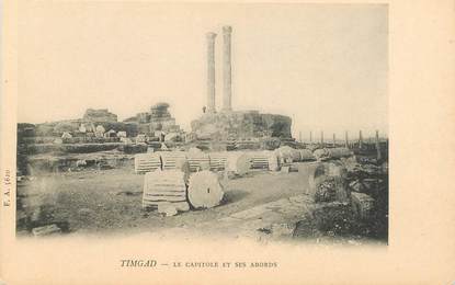 CPA ARCHEOLOGIE "Ruines romaines de Timgad, le capitole"