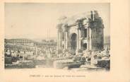 Theme CPA ARCHEOLOGIE "Ruines romaines de Timgad, arc de Trajan"