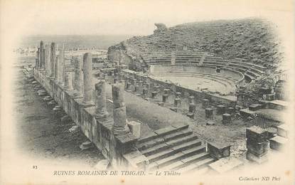 CPA ARCHEOLOGIE "Ruines romaines de Timgad, le Théâtre"