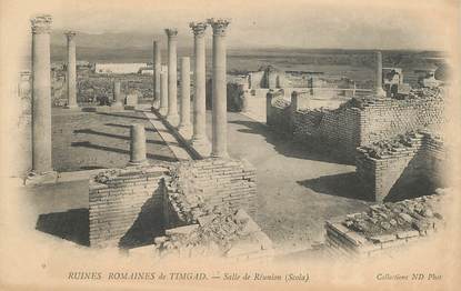 CPA ARCHEOLOGIE "Ruines romaines de Timgad  "