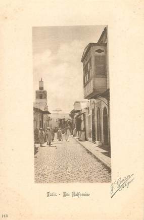 CPA TUNISIE  / Ed. GEISER  "Tunis, rue Halfaouine"