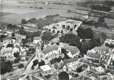 / CPSM FRANCE 78 "Gargenville, l'église, vue aérienne"