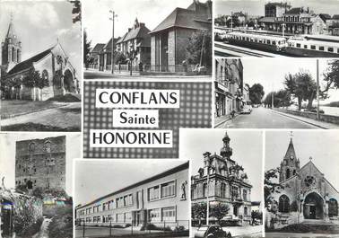 / CPSM FRANCE 78 "Conflans Sainte Honorine, divers aspects de la ville"