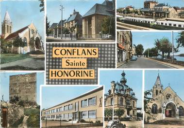 / CPSM FRANCE 78 "Conflans Sainte Honorine, divers aspects de la ville "