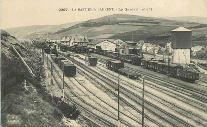 .CPA FRANCE 48 "La Bastide St Laurent, la Gare "