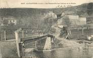 48 Lozere .CPA FRANCE 48 "La Bastide, la Passerelle sur l'Allier et la Poste"