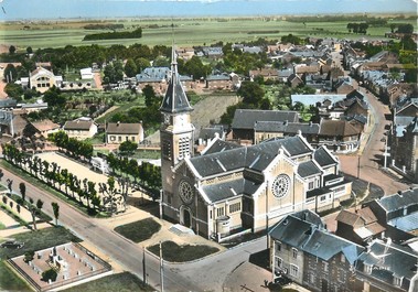 / CPSM FRANCE 80 "Chaulnes, l'église"