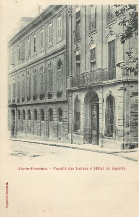 CPA FRANCE 13 "Aix en Provence, Faculté des Lettres et hotel de Saporta"