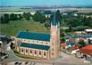 / CPSM FRANCE 80 "Flesselles, vue aérienne, l'église"