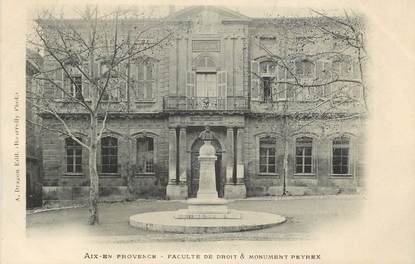 CPA FRANCE 13 "Aix en Provence, Faculté de droit et monument Peyrex"