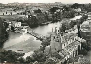 / CPSM FRANCE 81 " Guitalens, l'Agoût, l'église"