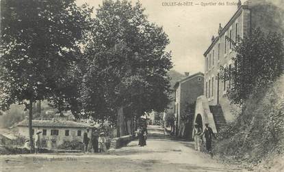 .CPA  FRANCE  48 "Collet de Déze, Quartier des écoles"