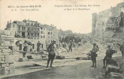 CPA FRANCE 55 "Verdun, les Ruines, rue Neuve"